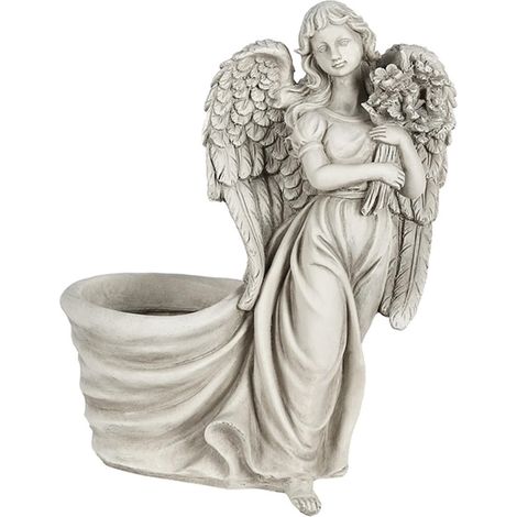 für Sukkulenten aus Robustem Kunstharz mit Engel Ornament