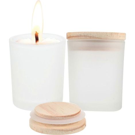 Set di 2 contenitori vuoti per candele profumate fai da te, semplici contenitori per candele fai da te (1/5)