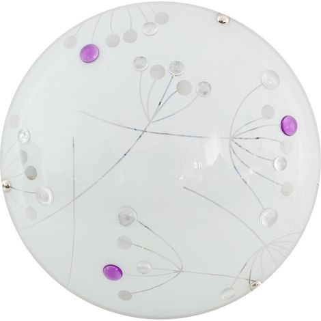 Plafonnier LED Candellux Floral blanc 30cm 10W 3000K (1/2)