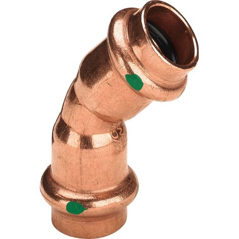 Profipress elbow 42 mm 45° F/F contour v