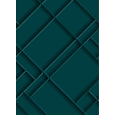 papier peint panoramique panneaux de bois bleu canard  - Origin Wallcoverings (1/4)