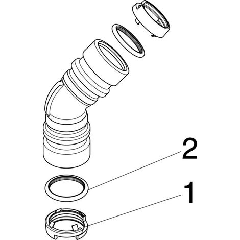 VIEGA 772697 Coude 45 degrés avec SC Geopress G (1/4)