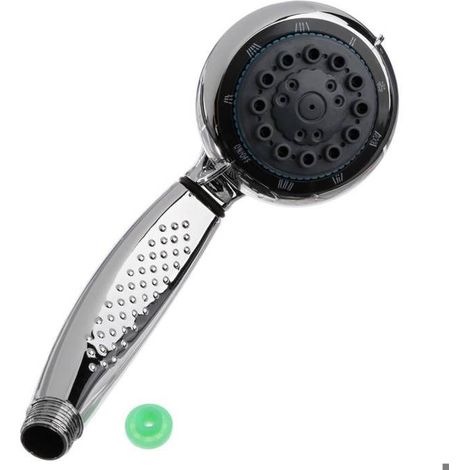 Pommeau de douche rond chromé - 5 modes de jet (1/5)