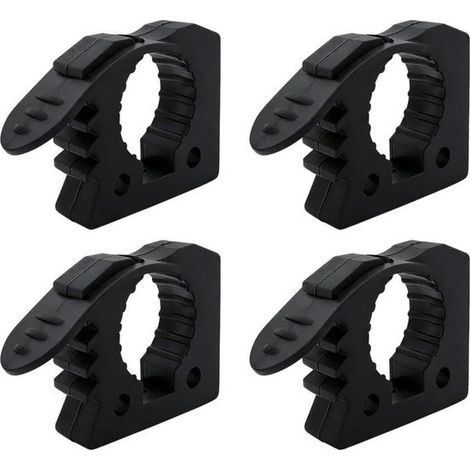 Morsetti, confezione da 4, clip in gomma regolabili, 28-38 mm, clip di montaggio resistenti alle intemperie, installazione rapida e senza attrezzi per UTV, rimorchi, barche e camion (1/5)