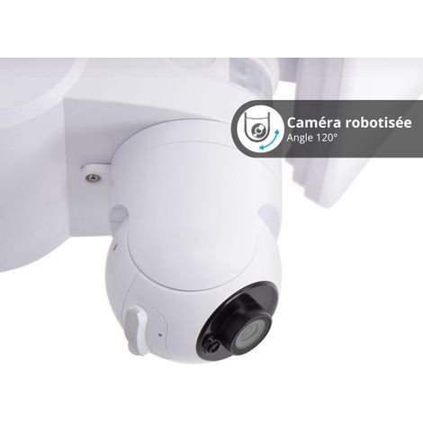Projecteur mural connecté avec caméra HD – Détecteur de mouvement 2200 lumens IP44 – Aluminium – KPRCAM2000 – Kozii — vue 3