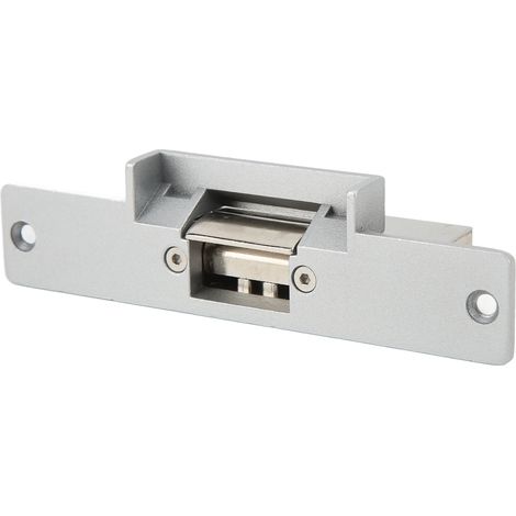 Gâche électrique résistante à une poussée de 250 kg, corps en alliage de zinc, pour système de contrôle d'accès de porte, 12 V CC, 120 mA. Déverrouillage par mise sous tension. (1/5)
