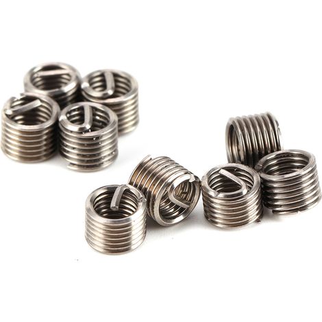 Kit de 100 inserts filetés en inox 304 pour réparation de filets M5 x 0.8, outil de restauration haute résistance (1/5)