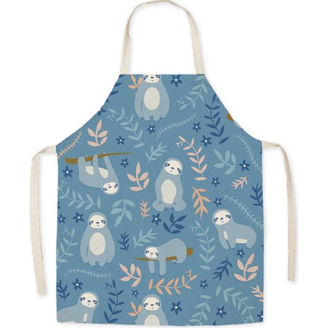 Tablier Enfant - Tissu Lin - Ajustable Taille 90 À 135 Cm - Pour Cuisine Boulangerie Peinture Artisanat - 1 Pièce (1/5)