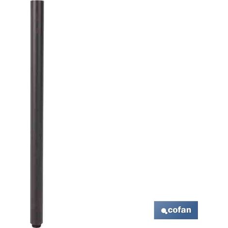 Verlängerungsschlauch für Dusche aus rostfreiem Stahl schwarz 400 mm (1/4)