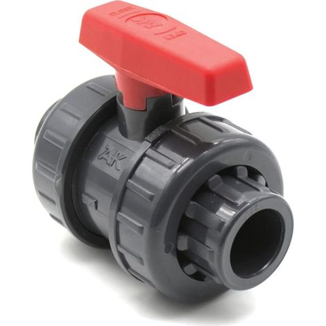 Vanne en PVC 25 colle pour robinet à double joint adaptée au connecteur de tuyau d'arrosage, à la pompe de piscine, (1/5)