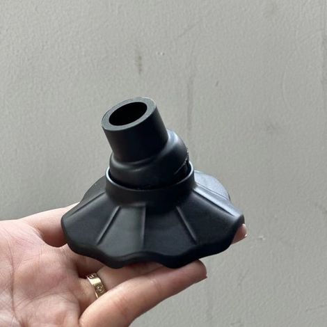 Protezioni per gambe di sedia, spessore 15 mm, colore nero, set da 4 pezzi (1/2)