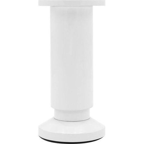 Gamba per mobile rotonda regolabile CIME, alluminio bianco, prodotto non rifinito, altezza massima CIME (1/5)