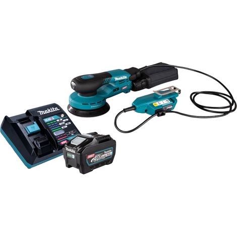 Makita BO 001 CGT101 Levigatrice rotorbitale a batteria 40 V max. 125 mm 5,0 mm di corsa Brushless + 1x batteria 5,0 Ah + caricabatterie (1/5)