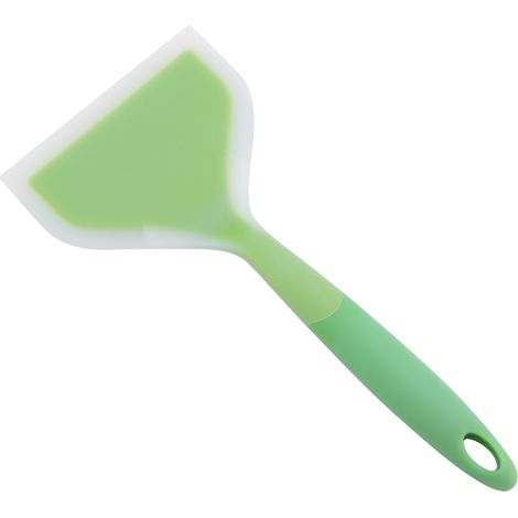 Spatule En Silicone Résistante À La Chaleur Pour Cuisine Antiadhésive Ustensile De Cuisson Vert - 1 Pièce (1/5)