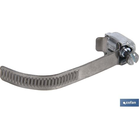 Abrazadera sin-fin abierta 7-11 mm para tuberías, fácil instalación sin desmontar