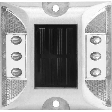 Le marqueur de sol d'énergie solaire de LED allume la lampe blanche imperméable extérieure de pointe d'autoroute d'allée (1/5)