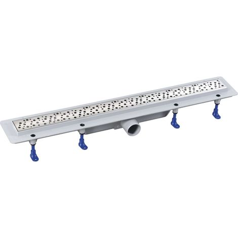 Aqualine Canaletas de desagüe - Canaleta de ducha 91 cm, con rejilla, acero inoxidable 1702-90