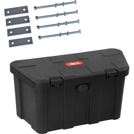 Anhänger Deichselbox Anhängerbox Staukiste schwarz 150 kg 45 l mit Zahlenschloss