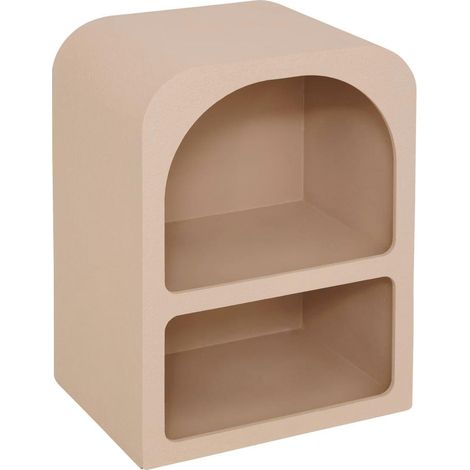 Table de Chevet Design "Soleya" 55cm Beige (1/4)