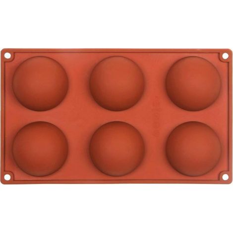 Moule à gâteau en silicone Demi Sphère Boule à dessert Muffin Pâtisserie Jelly Pudding Plateau Couleur en aléatoire- (1/4)