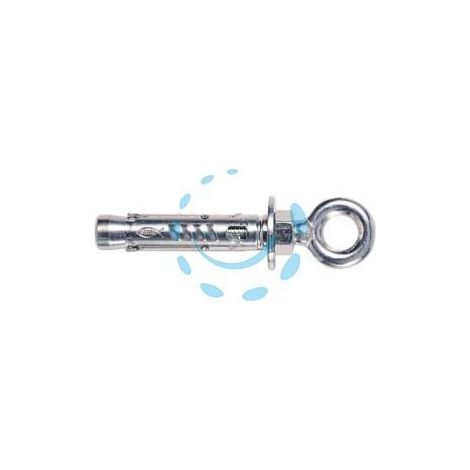 TASSELLO IN ACCIAIO CON OCCHIOLO CHIUSO "TAM" - ø mm.6 MA x mm.56 foro occhio mm.11