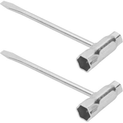 2-teiliger T-förmiger Kombinationsschlüsselsatz, 13 x 19 mm T-Nut-Schraubendreher, Kettensägen-Kombinationsschlüssel für Poulan- und Partner-Kettensägen (1/5)