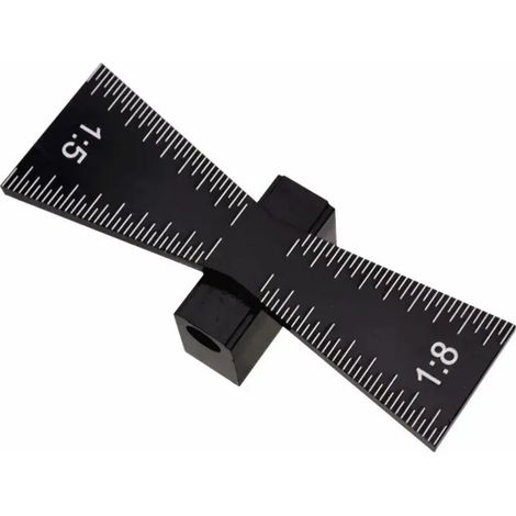 Marqueur Queue D Aronde - Alliage D Aluminium - Échelle Intégrée 6 À 24 Mm - Angle Réglable 1 6 À 1 10 - Pour Traçage Précis En Menuiserie Bois (1/5)