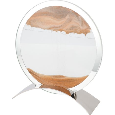 Tableau de sable mouvant, décoration anti-stress pour bureau, salon, bureau, chambre, jaune (1/5)