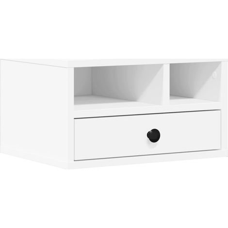 Maison Exclusive - Soporte de impresora madera ingeniería blanco