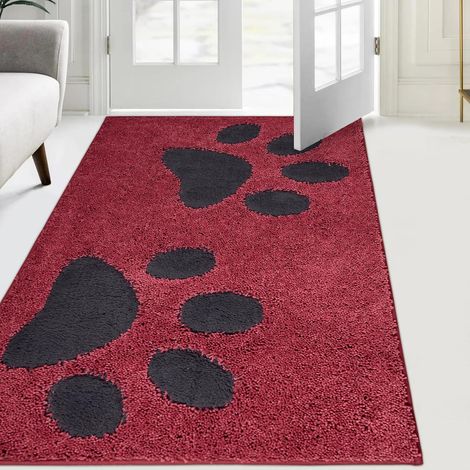 Paillasson Interieur 84 x 150 cm, Tapis d'Entrée Antidérapant et Lavable en Machine, Tapis de Sol Douces Absorbantes pour Chien, Entrée, Porte, Couloir (1/5)