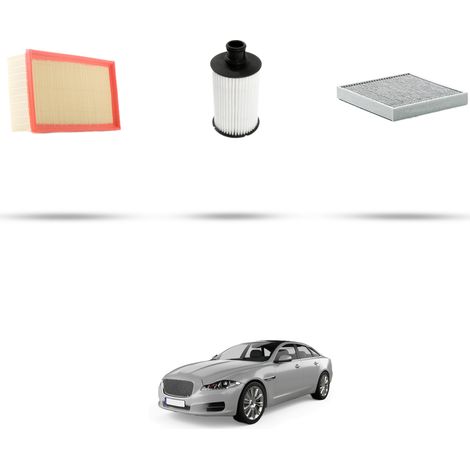 Kit tagliando 3 filtri compatibile con Jaguar XJ (X351) 5.0 v8 346kw dal 2010 (1/4)