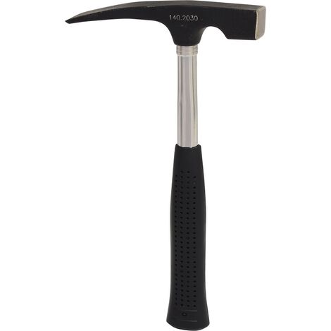 1 - Marteau De Maçon - Tête En Acier Forgé - Bords Durcis Par Induction - Pour Travaux De Maçonnerie Et Démolition - Noir - 20x30cm (1/4)