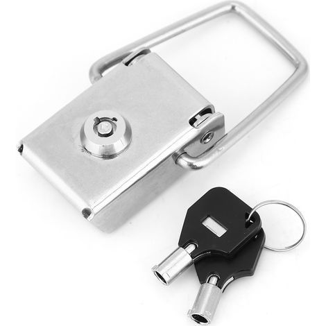 Coffret de sécurité en acier inoxydable avec verrou à loquet et 2 clés - 70mm (1/5)