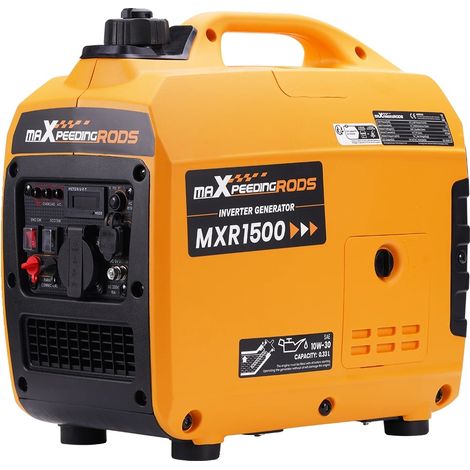 Générateur Inverseur, Puissance Nominale de 1000W, Puissance Maximale de 1200W, Dimensions de 42 x 24 x 40 cm, Capacité du Réservoir de Carburant de 2,4 litres, Niveau Sonore de 58 dB (1/5)