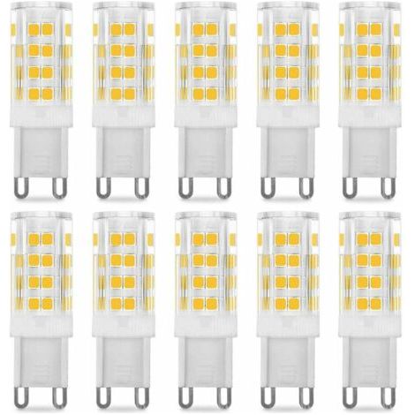 Ampoule LED G9 5W, Equivalent 40W , Blanc Chaud 3000k, 220-240V, 360° angle de faisceau, Pack de 10 (1/4)