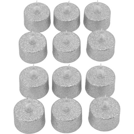 Candele tealight LED senza fiamma a batteria, 12 pezzi, candele tealight elettroniche decorative per Natale e matrimoni