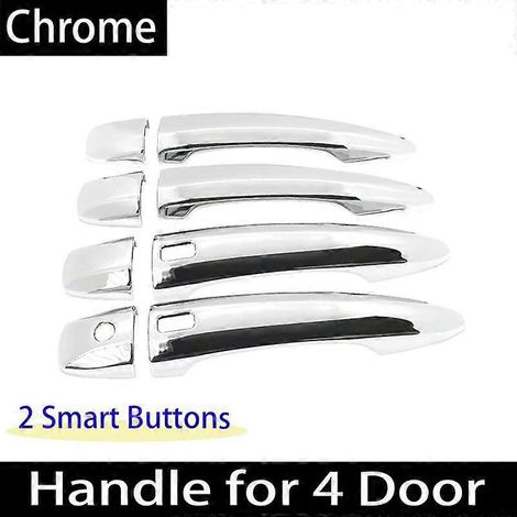 Poignées de porte chromées pour Nissan X-Trail T33 2022 et Rogue MK4 2021-2023 : accessoires, autocollants – 4 poignées, 2 boutons (1/5)