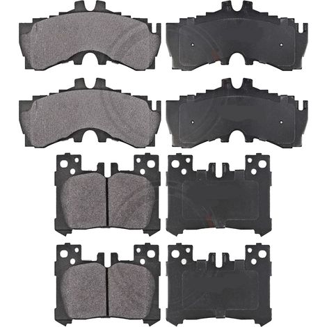KIT PASTIGLIE FRENO ANTERIORI E POSTERIORI compatibile con LEXUS NX (Z1) / PASTIGLIE FRENANTI AUTO OEM P83145,P83166 / SOSTITUZIONE DIRETTA / BASSA POLVERE / SILENZIOSO (1/4)