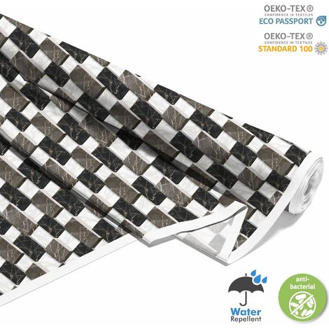 OUTDOOR DEKOSTOFFE OXFORD - Motiv Marmor Ziegel