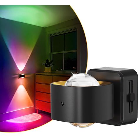 LED Veilleuse Prise avec Détecteur de Mouvement, 1 Unité Blanc Chaud 3000K, 3 Modes (ON/AUTO/OFF), Luminosité Réglable 0-100 LM, Lampe de Nuit pour Couloir, Chambre, Cuisine, Noir (1/5)