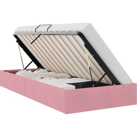 Maison Exclusive - Letto ottomano con archiviazione Rosa 90 x 200 cm Velluto