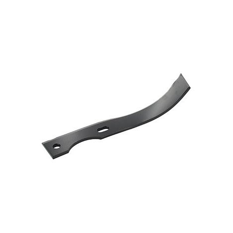 Cuchillo de fresa izquierdo para motocultor adaptable a Stafor (Pilote88) - L: 205mm. Tipo azada.