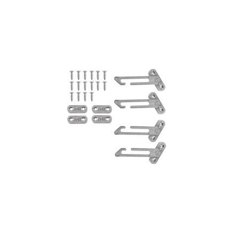 Lot de 2 paires de verrous entrebâilleurs de fenêtre en acier inoxydable UPVC 304 avec verrou de sécurité enfant avec vis (argent, 2 paires) (1/5)