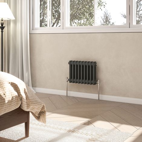 AVER-GROWTH 2 Column Traditional Cast Iron Style Radiator Anthracite 300x425mm (1/5)