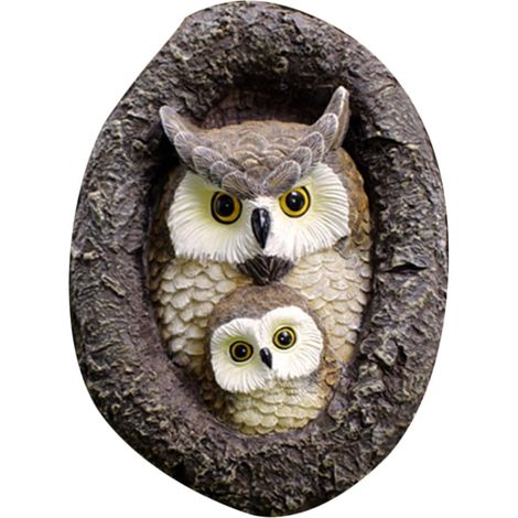 Ornement De Hibou Mère Et Décoration De Jardin Suspendue pour Cour Et Intérieur pour Et Aménagement Extérieur (1/5)