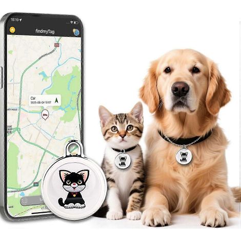 Traceur GPS intelligent pour chiens et chats, mini traceur GPS pour animaux de compagnie, localisation en temps réel, étanche et léger, autonomie d'un an, historique de suivi Android (1/5)