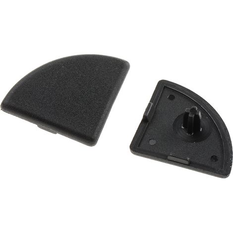 Capuchon Noir, Profilé de R40 x 40 mm ( Prix pour Sachet de 10 )