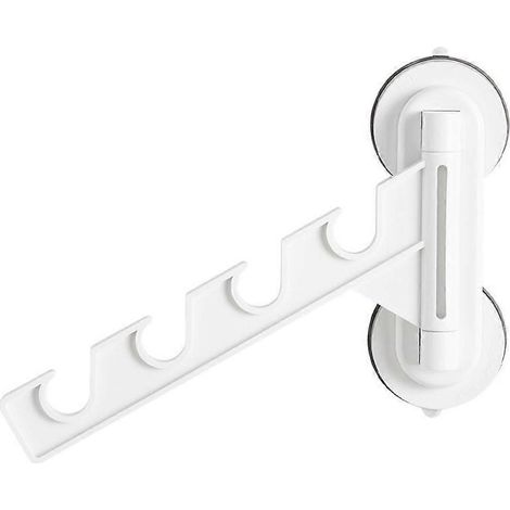 Cintre pliant multifonctionnel avec ventouse puissante pour salle de bain et balcon