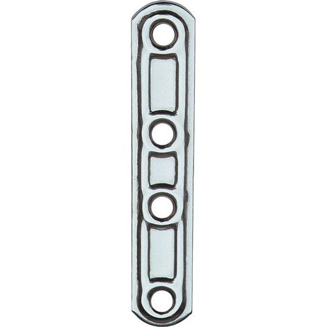 LASTRINA INOX DIRITTA 4 FORI ART.163IN MM. 60 ALDEGHI LUIGI SPA PZ 20,0