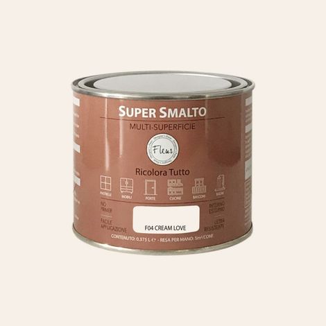 SUPER SMALTO MULTI-SUPERFICIE FLEUR 375ML F04 CREAM LOVE